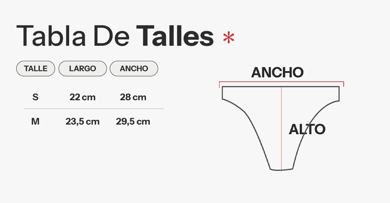Tabla de talles de Less Sheriff